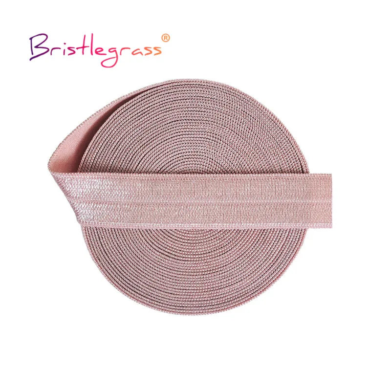 ShineWrap™ Elastic Trim – 15mm Solid FOE Band for DIY Dressmaking & Crafting