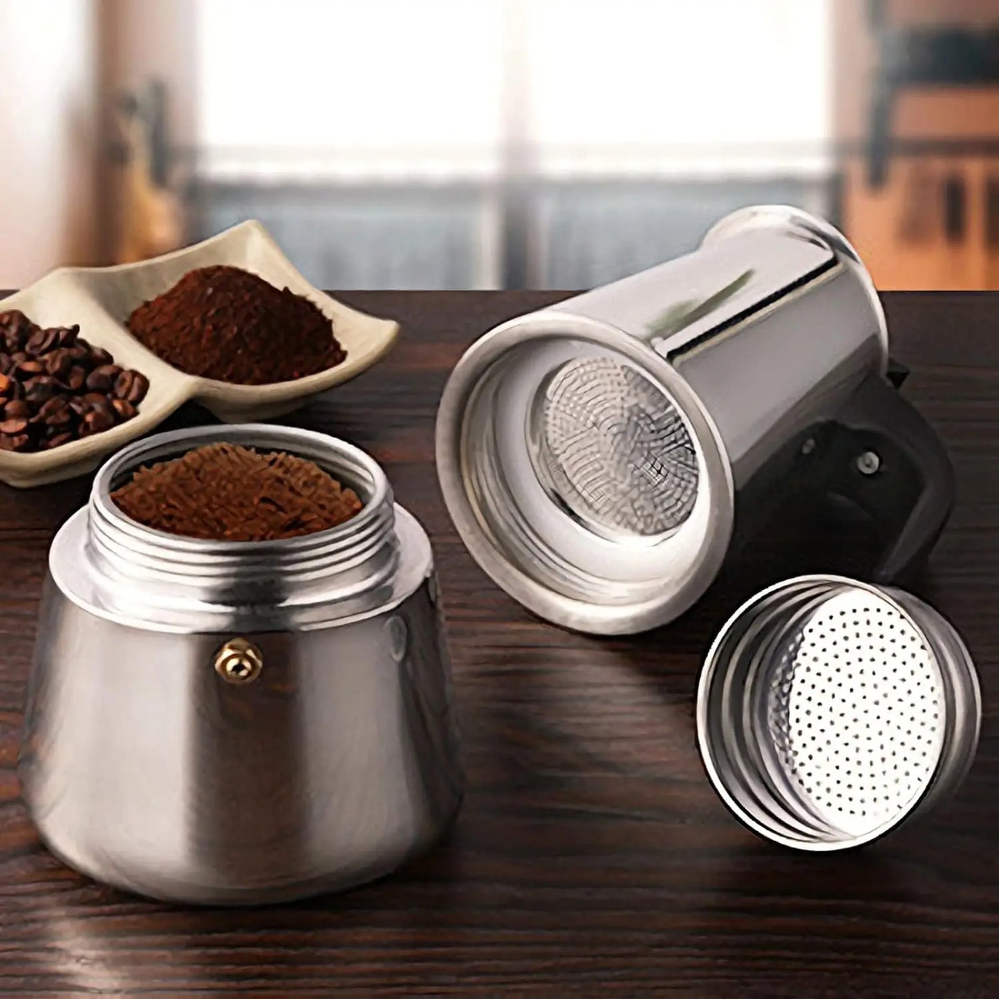 SteamBrew Classic Moka Pot – Multi-Cup Stove Top Coffee Machine