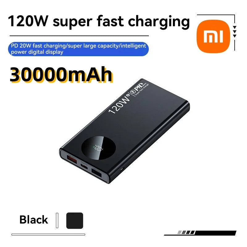Batería externa Xiaomi de alta capacidad de 120 W y 50 000 mAh: carga ultrarrápida para todos los dispositivos