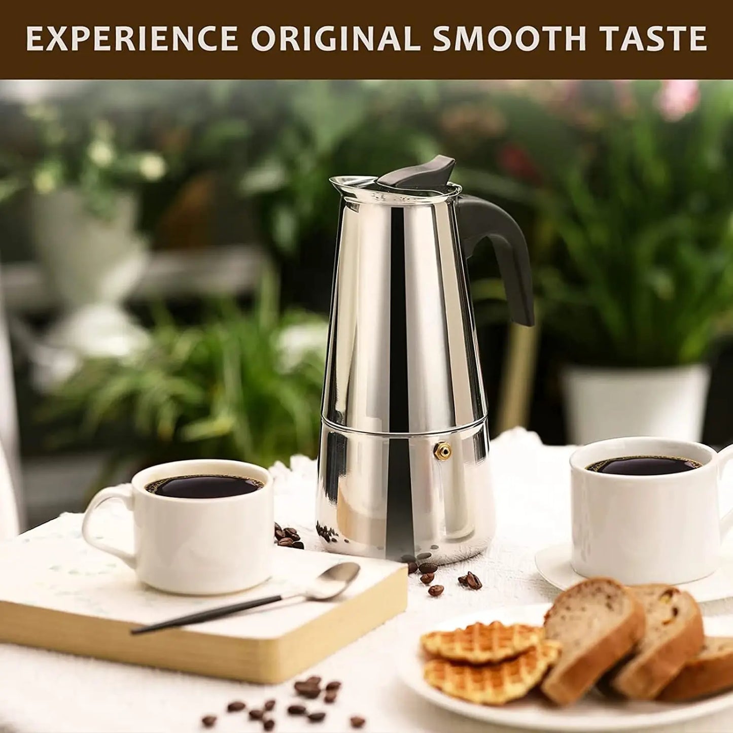 SteamBrew Classic Moka Pot – Multi-Cup Stove Top Coffee Machine