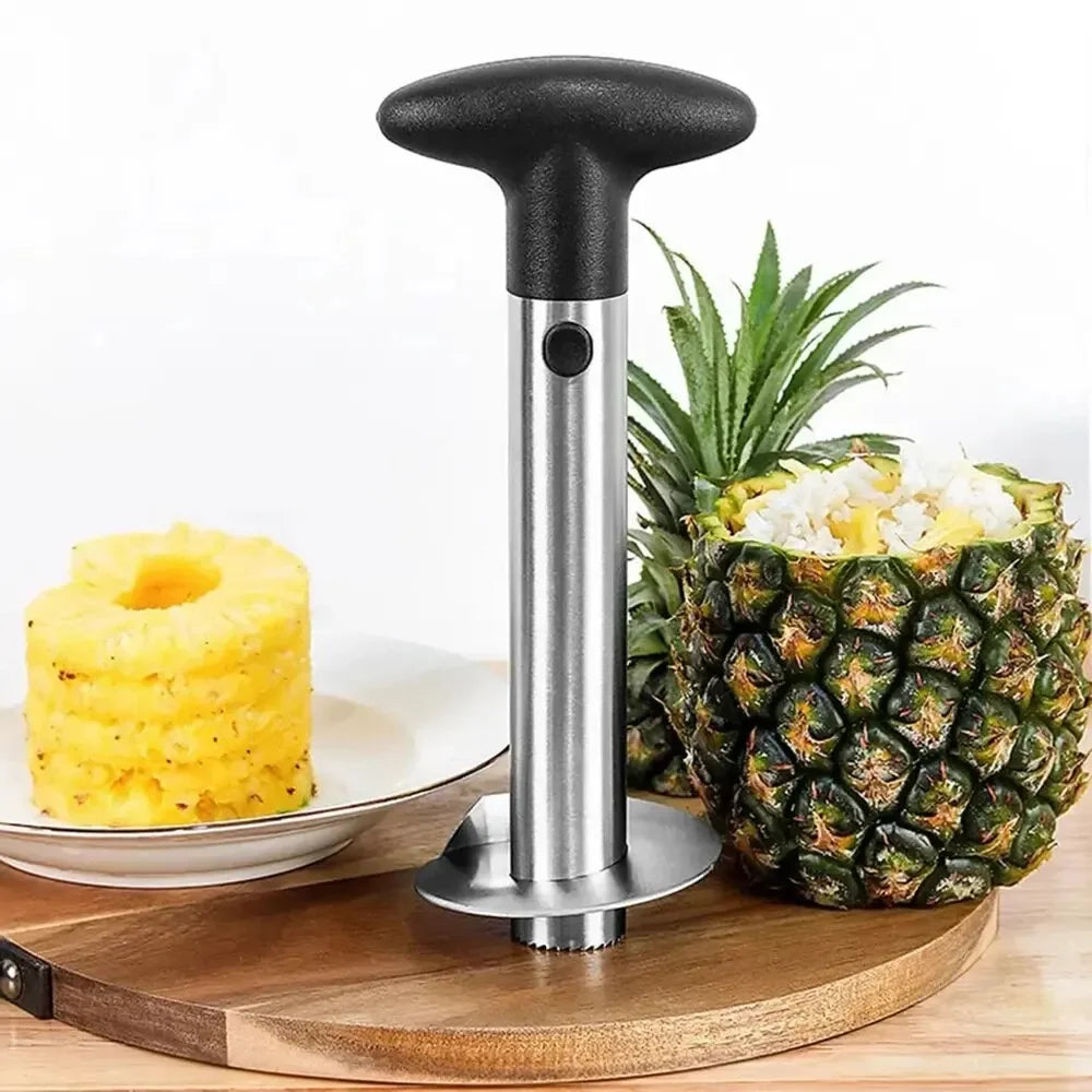 SliceRight Pineapple Peeler – Fast & Clean Stainless Steel Fruit Corer Gadget
