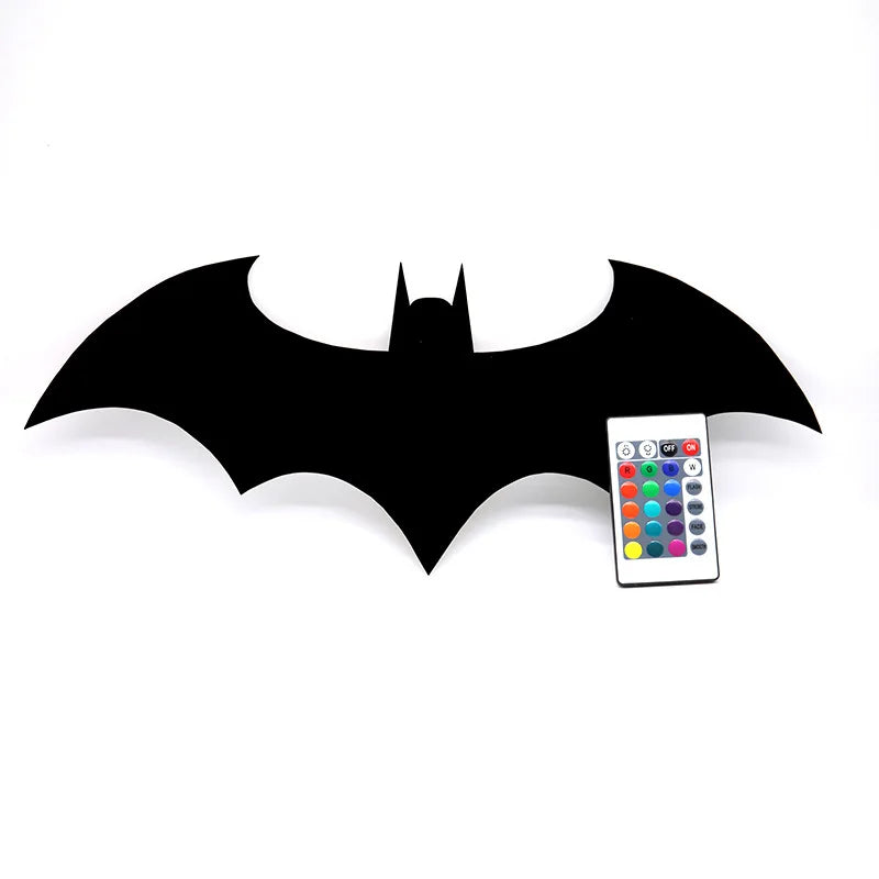 ShadowGlow Bat LED Lamp – Ambient Bedside Lighting with Remote