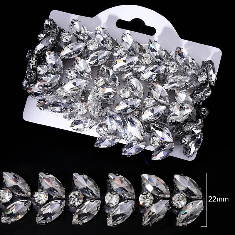 Ducrystal™ Luxe Ribbon Trim – Glamorous Hotfix Decoration for Dresses & Shoes