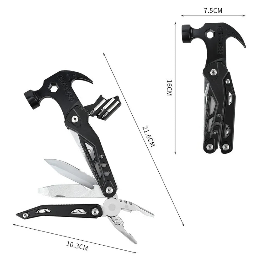 ToolMate 14-in-1 Survival Hammer – Compact Multi-Tool for Camping