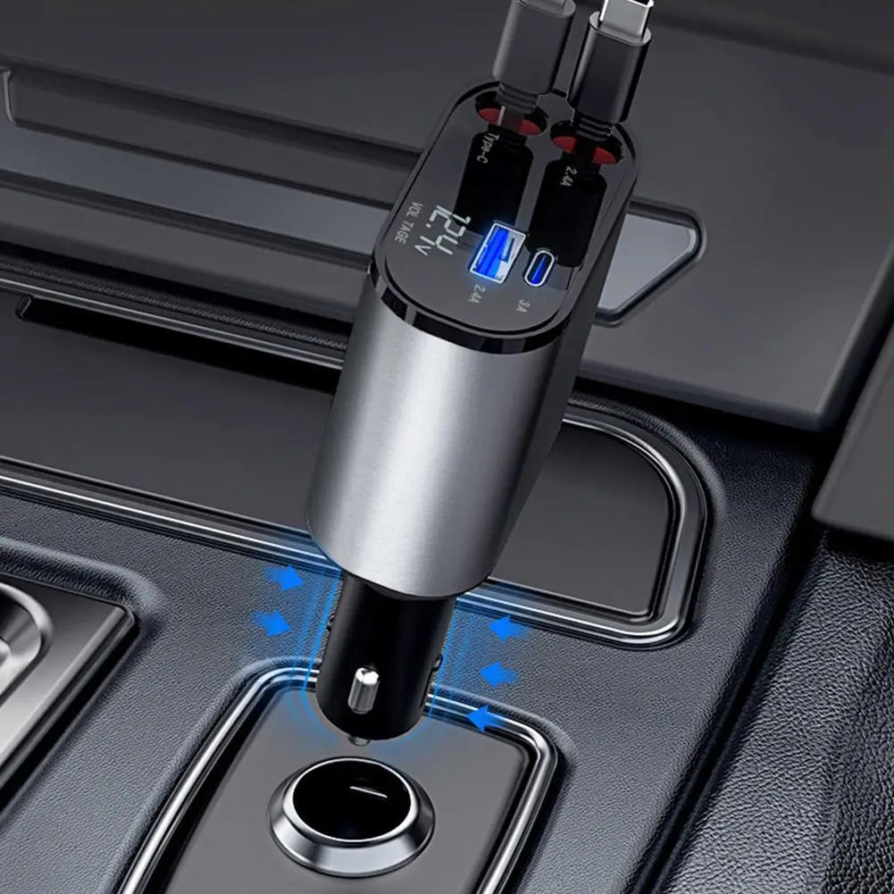PowerRoad Retractable Car Charging Adapter