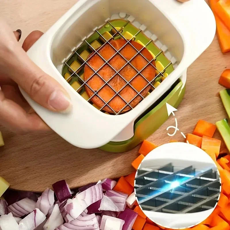 Picadora y rebanadora de verduras multifuncional con mango ergonómico