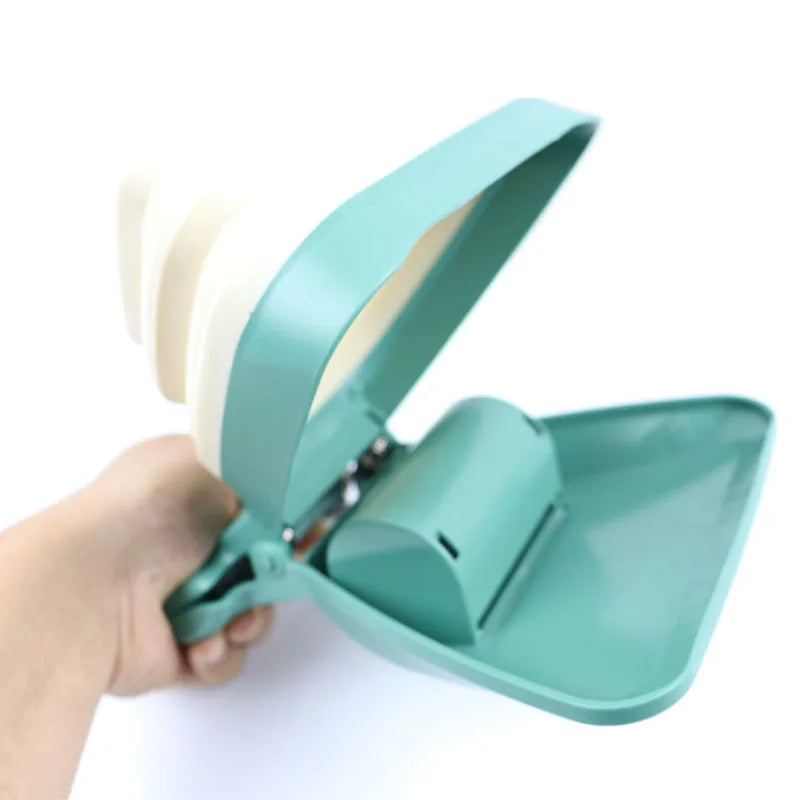 CleanTrail Foldable Pet Poop Scooper – with Bag Holder for Walks