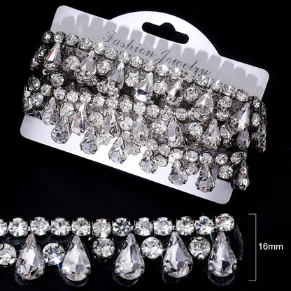 Ducrystal™ Luxe Ribbon Trim – Glamorous Hotfix Decoration for Dresses & Shoes