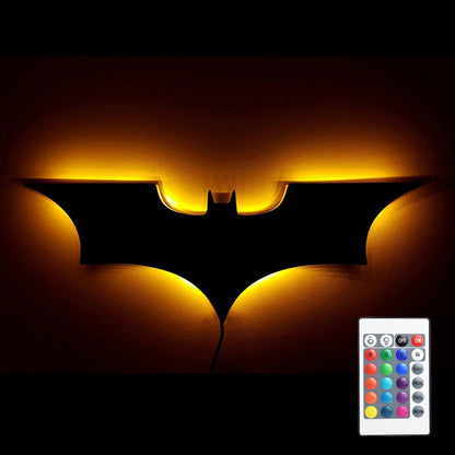 ShadowGlow Bat LED Lamp – Ambient Bedside Lighting with Remote
