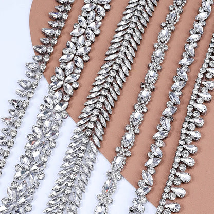 Ducrystal™ Luxe Ribbon Trim – Glamorous Hotfix Decoration for Dresses & Shoes