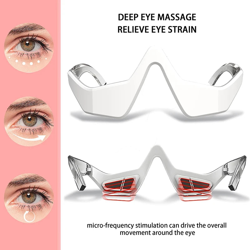 EyeRenew EMS Massager Glasses – Red Light Therapy for Dark Circles & Puffiness
