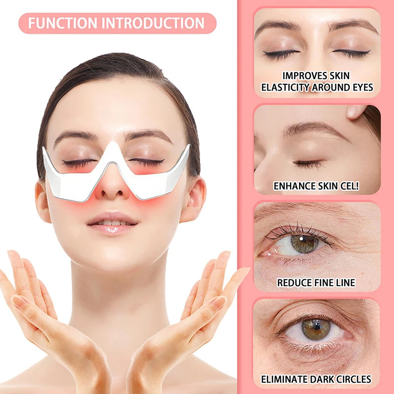 EyeRenew EMS Massager Glasses – Red Light Therapy for Dark Circles & Puffiness