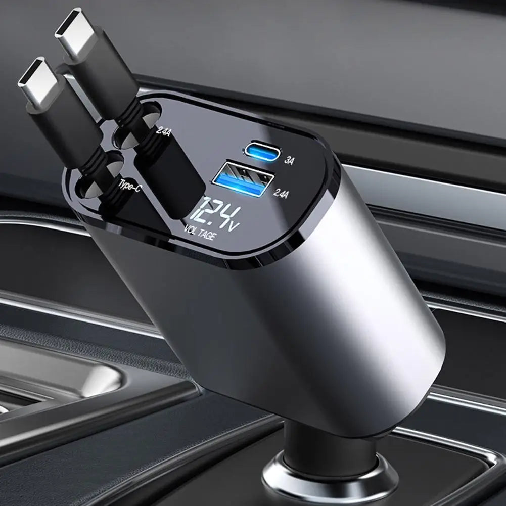 PowerRoad Retractable Car Charging Adapter