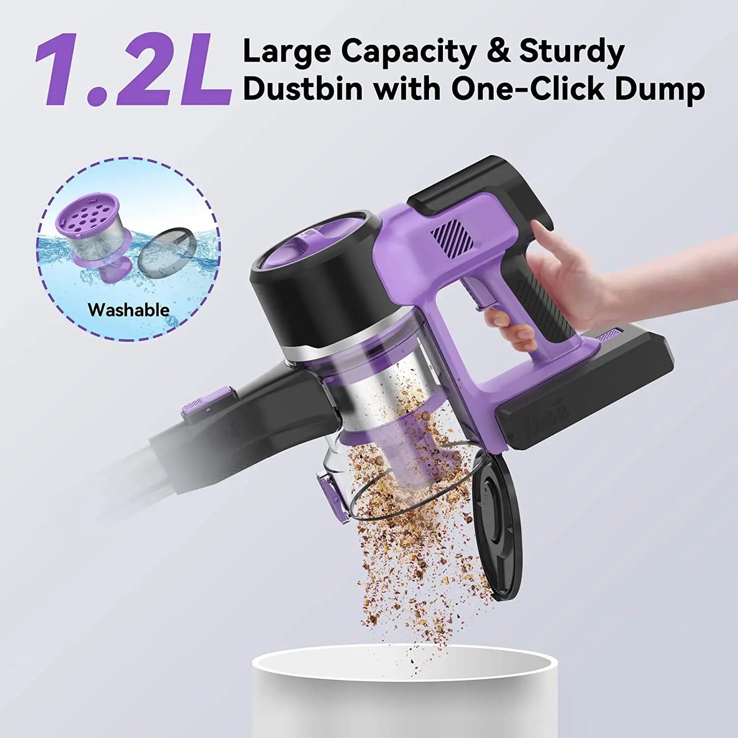 CleanMax Foldable Stick Vacuum 30Kpa