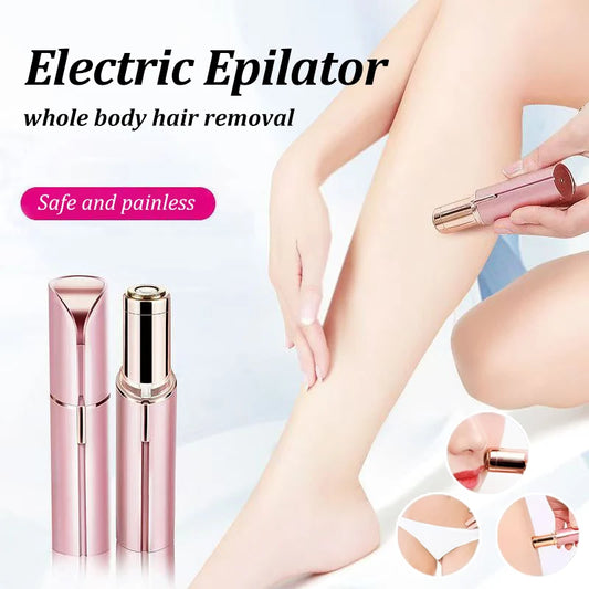 Depiladora facial recargable por USB: depilación indolora y elegante