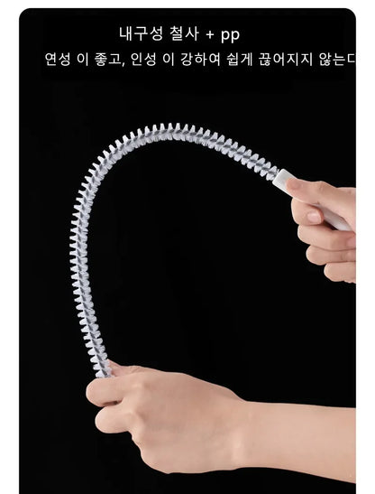 FlexiClean™ Drain Brush – Flexible Pipe & Sink Hair Blockage Remover