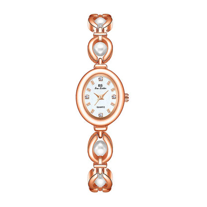 LumiPearl Crystal Bracelet Watch – Elegant & Waterproof