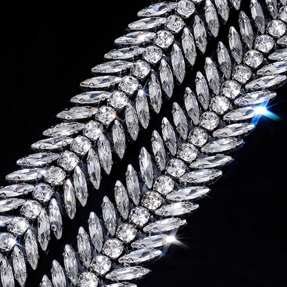 Ducrystal™ Luxe Ribbon Trim – Glamorous Hotfix Decoration for Dresses & Shoes