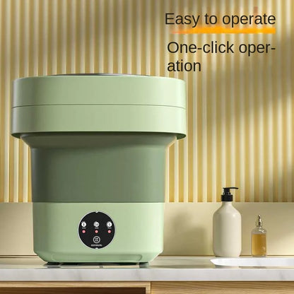 QuickWash Foldable Mini Washer – Portable Laundry Machine with Spin Dry