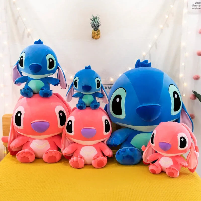StitchSnuggle™ Giant Plush – Lilo & Stitch Couple Stuffed Toys (20–60cm)