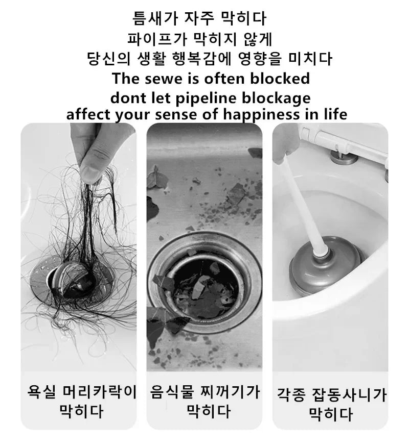 FlexiClean™ Drain Brush – Flexible Pipe & Sink Hair Blockage Remover