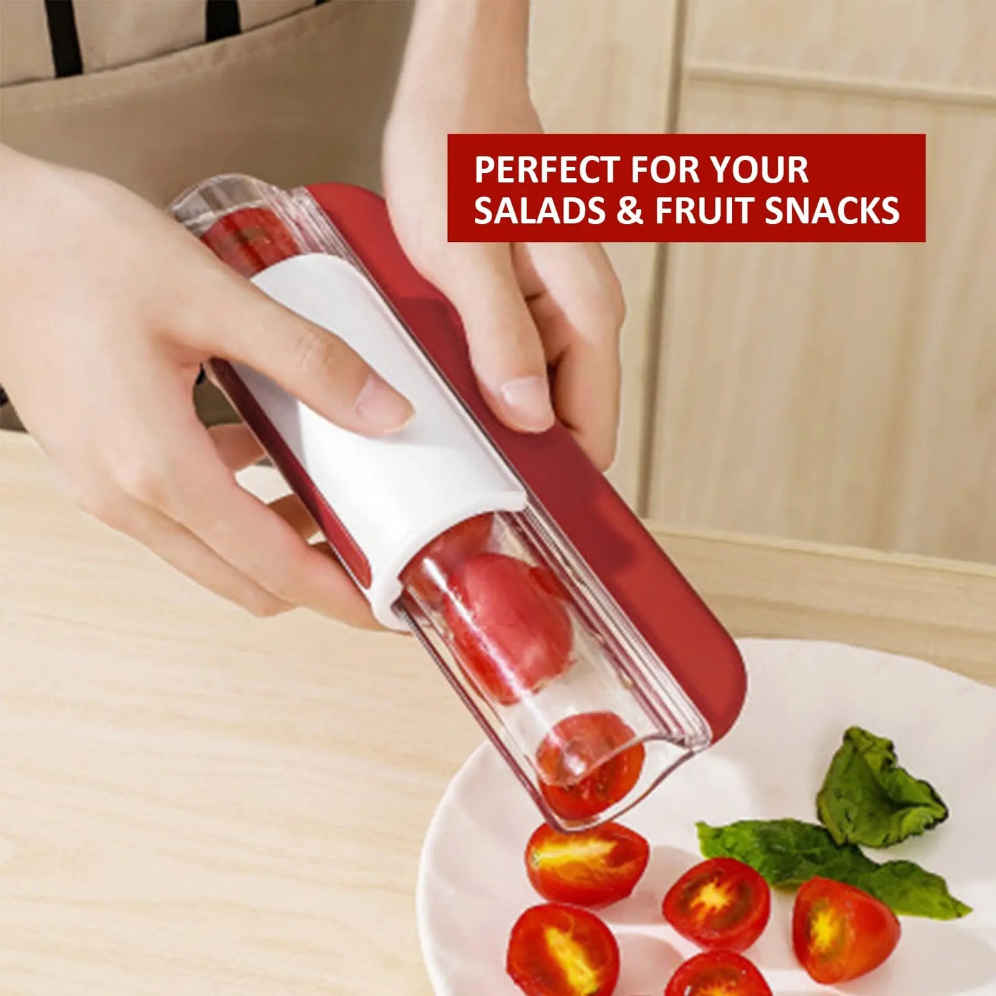 Coupe-tomates et raisins multifonction pour la préparation des fruits et des salades