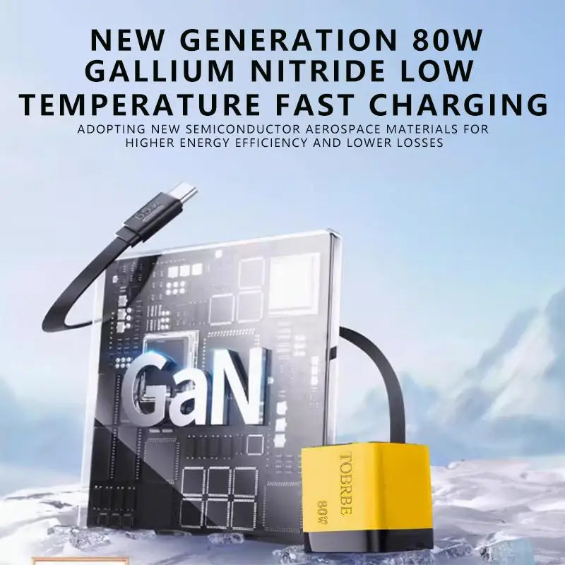 ChargeBox Pro GaN Adapter with USB-C Cable