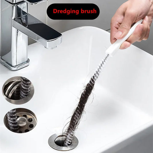 FlexiClean™ Drain Brush – Flexible Pipe & Sink Hair Blockage Remover