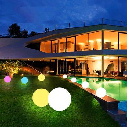 GlowSphere Outdoor LED Garden Light – Rechargeable & Waterproof