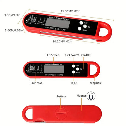QuickTemp Backlit Kitchen & BBQ Thermometer