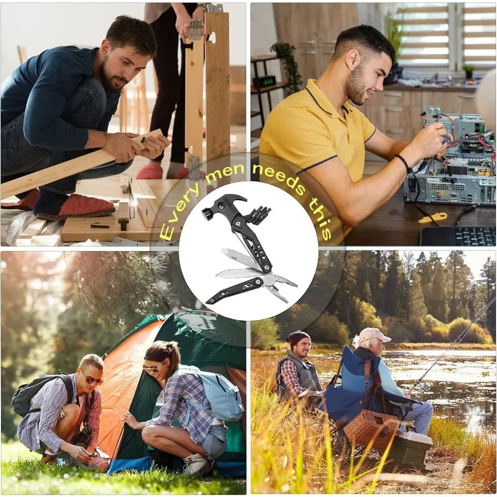 ToolMate 14-in-1 Survival Hammer – Compact Multi-Tool for Camping