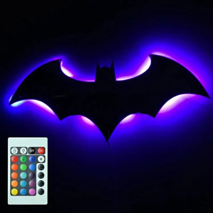 ShadowGlow Bat LED Lamp – Ambient Bedside Lighting with Remote