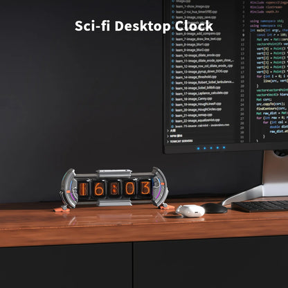 CyberGlow Digital Wall Clock – RGB Light Display with App Control