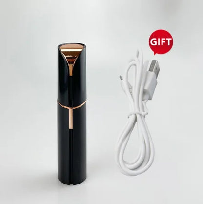 Depiladora facial recargable por USB: depilación indolora y elegante