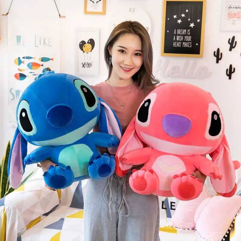 StitchSnuggle™ Giant Plush – Lilo & Stitch Couple Stuffed Toys (20–60cm)
