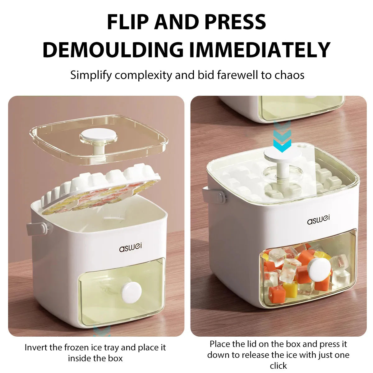 Multi-Use Ice Cube Maker – Double Layer Freezer & Bar Tool