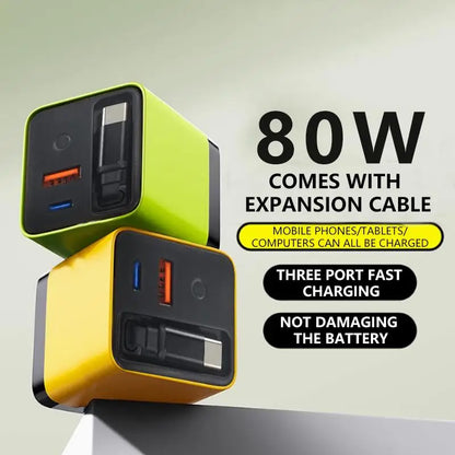 ChargeBox Pro GaN Adapter with USB-C Cable