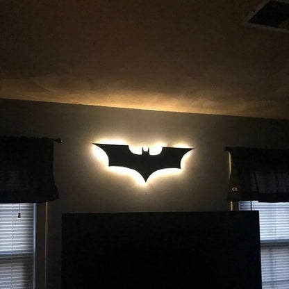 ShadowGlow Bat LED Lamp – Ambient Bedside Lighting with Remote