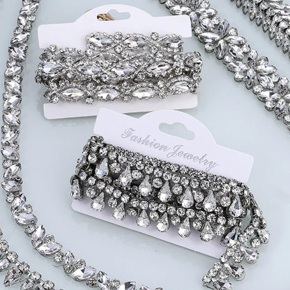 Ducrystal™ Luxe Ribbon Trim – Glamorous Hotfix Decoration for Dresses & Shoes
