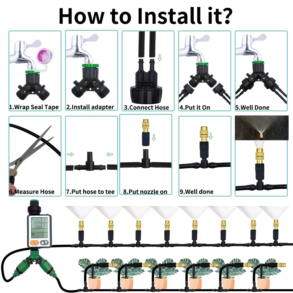MistMate Brass Cooling Nozzles Kit