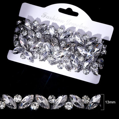 Ducrystal™ Luxe Ribbon Trim – Glamorous Hotfix Decoration for Dresses & Shoes