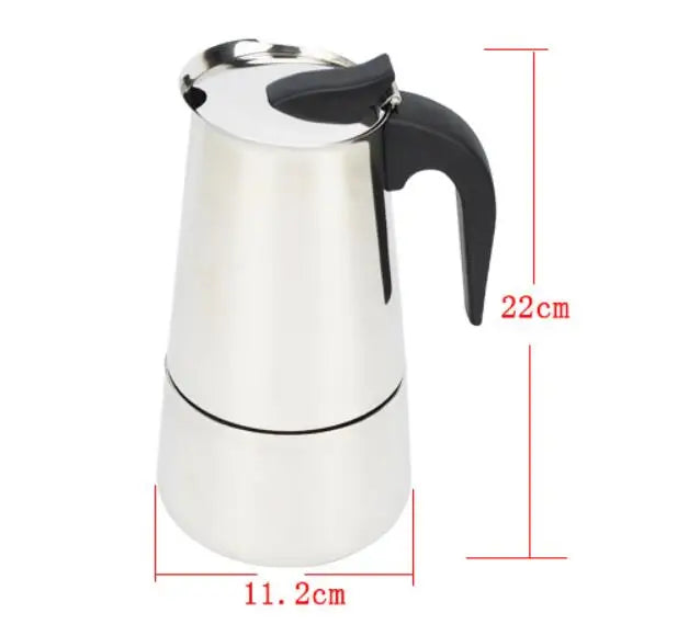 SteamBrew Classic Moka Pot – Multi-Cup Stove Top Coffee Machine