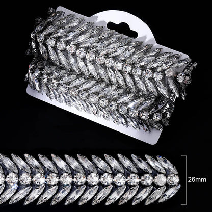 Ducrystal™ Luxe Ribbon Trim – Glamorous Hotfix Decoration for Dresses & Shoes