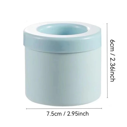 Molde redondo de silicona para cubitos de hielo: compacto, creativo y refrescante