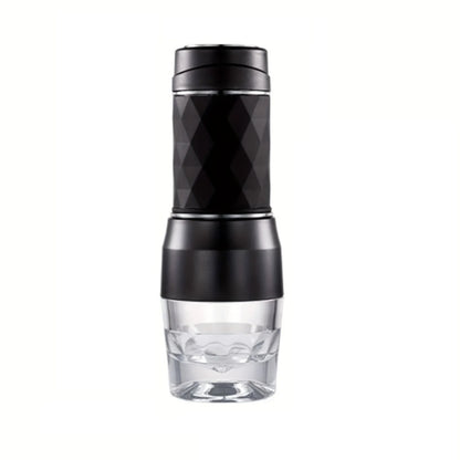 Cafetera expreso manual portátil 3 en 1: para café molido y en cápsulas