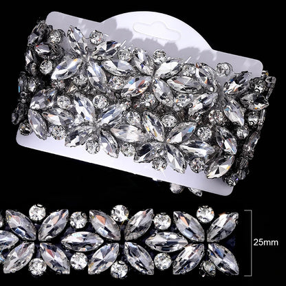 Ducrystal™ Luxe Ribbon Trim – Glamorous Hotfix Decoration for Dresses & Shoes