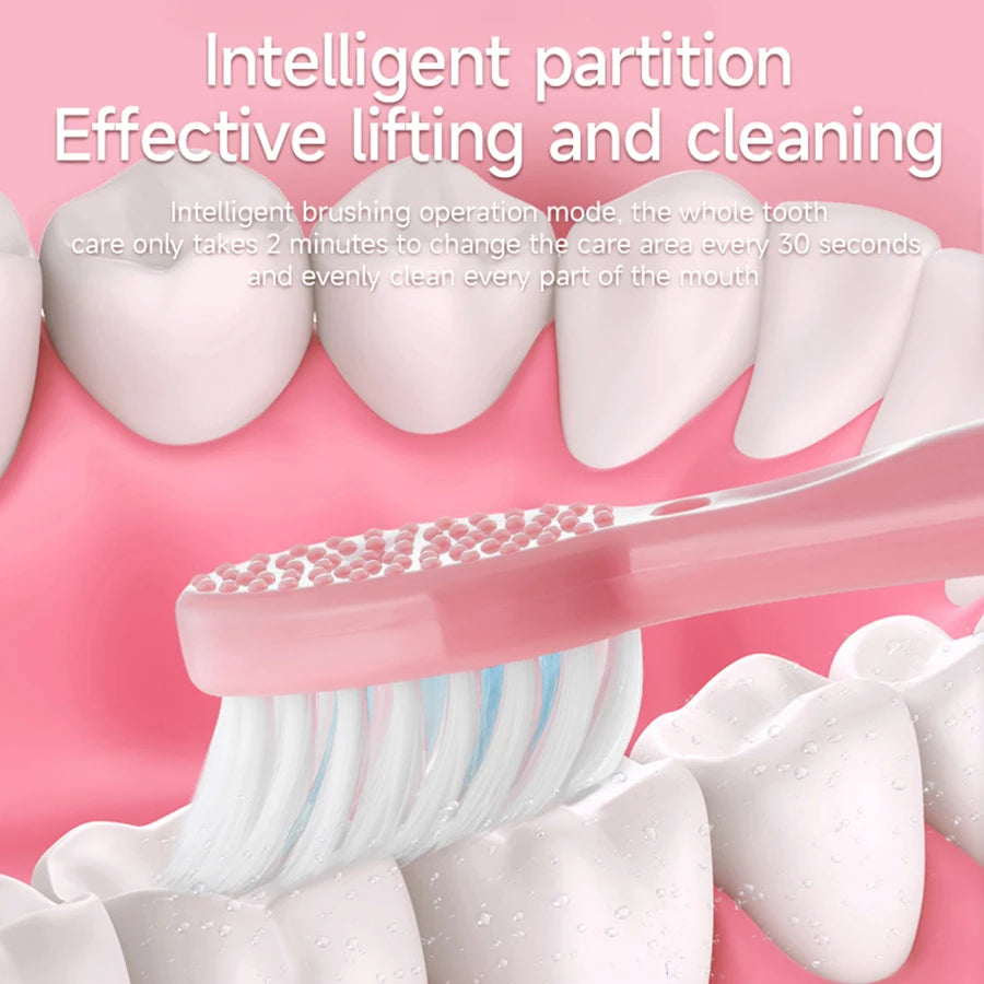 CleanPulse™ Adult Toothbrush – Waterproof DuPont Bristles for Deep Clean