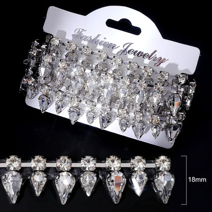 Ducrystal™ Luxe Ribbon Trim – Glamorous Hotfix Decoration for Dresses & Shoes