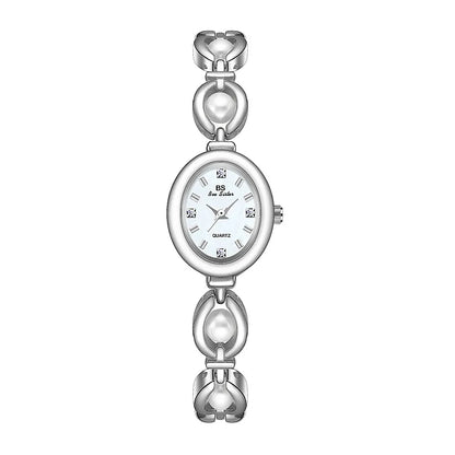 LumiPearl Crystal Bracelet Watch – Elegant & Waterproof
